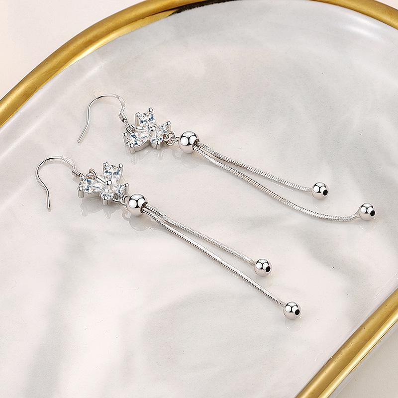 Lindon Kupferlegierung Zirkon Ohrringe Tropfen Ohrringe für Frauen Hochzeit Party Geschenke