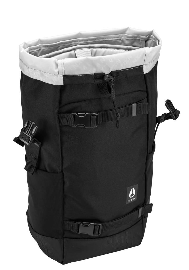 NIXON Landlock Backpack IV - 25L Top-Load Pack, Black, One Size.