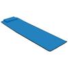Foldable Beach Mat Set 2 Pcs Steel and Fabric Blue