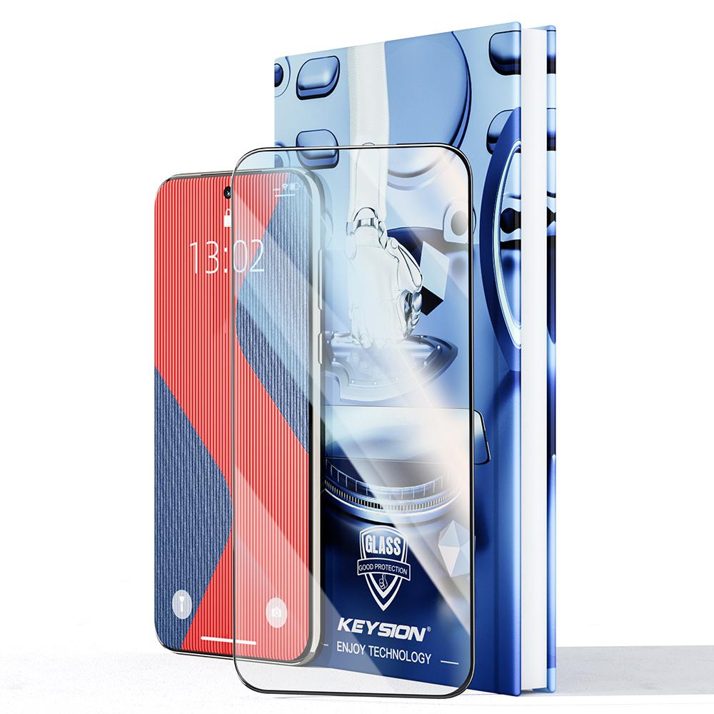 KEYSION Tempered Glass Full Cover for Huawei Pura 70 Ultra P70 Pro HD Clear Screen Protective Glass Film for Huawei Pura 70 Pro+