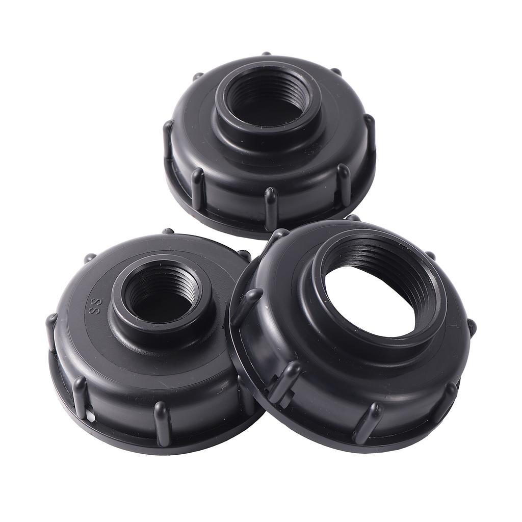 Durable IBC Tank Fittings Universal S60X6 Coarse Threaded Cap 60mm Female Thread To 1/2 ", 3/4", 1 " Water Tap Adapter Connector