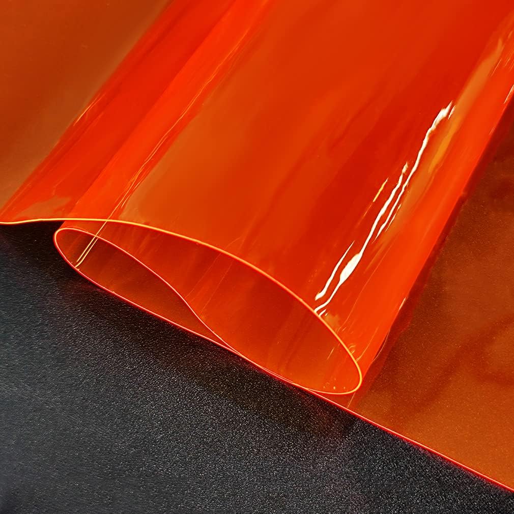 Holographic Clear PVC Vinyl Waterproof Iridescent Transparent TPU Jelly Plastic Fabric Fluorescent Transparent Film for Hair Bow