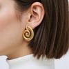 Sweet And Cute Conch Decorative Stainless Steel Earrings Suitable For Women To Wear And Wear For Summer Travel