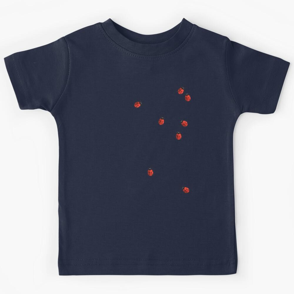 Ladybugs walk Design Kids T-Shirt 130