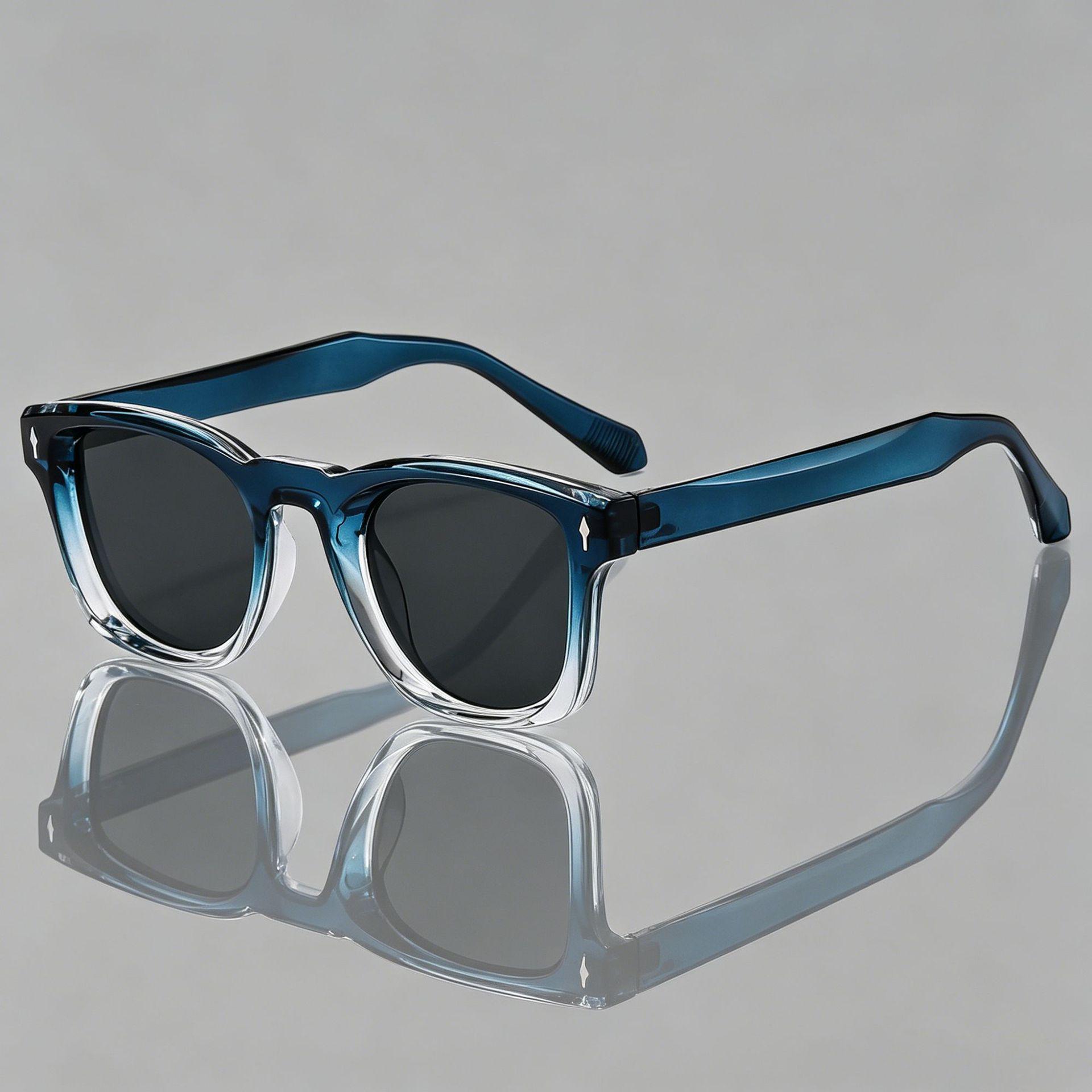 Fashionable Retro Square Frame UV Protection Sunglasses for Men & Women - European & American Style