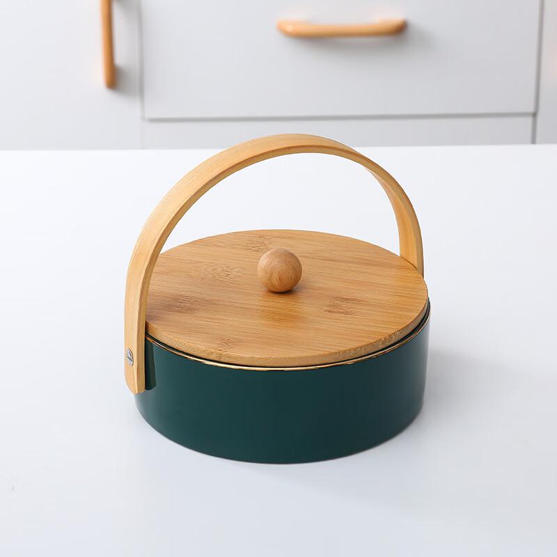 Ru Han Ceramic Divided Snack & Fruit Tray