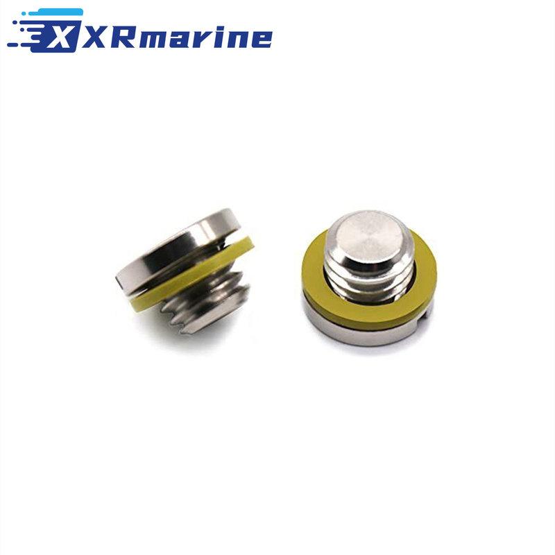 2 PCS Marine Drain Plug Screw Kits 10-79953Q2 for Mercury MERCRUISER Replaces 10-79953A2 18-2244 22420 10-79953Q04