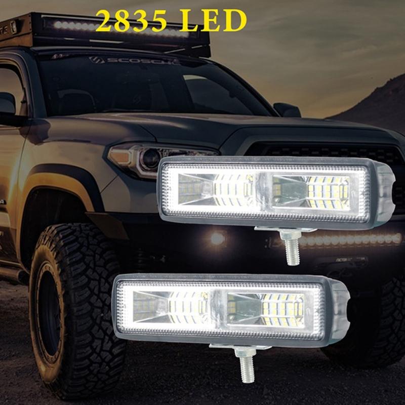 LED Worklight 12-30V Waterproof Car Work Light 300m Beam Distance Roof Mount Spotlight for SUV Truck Easy Installation
