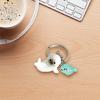 3D Sea Lions Design Keychain Glowing Lightweight Resin Materials Key Ring Pendant Gift For Kids Friend
