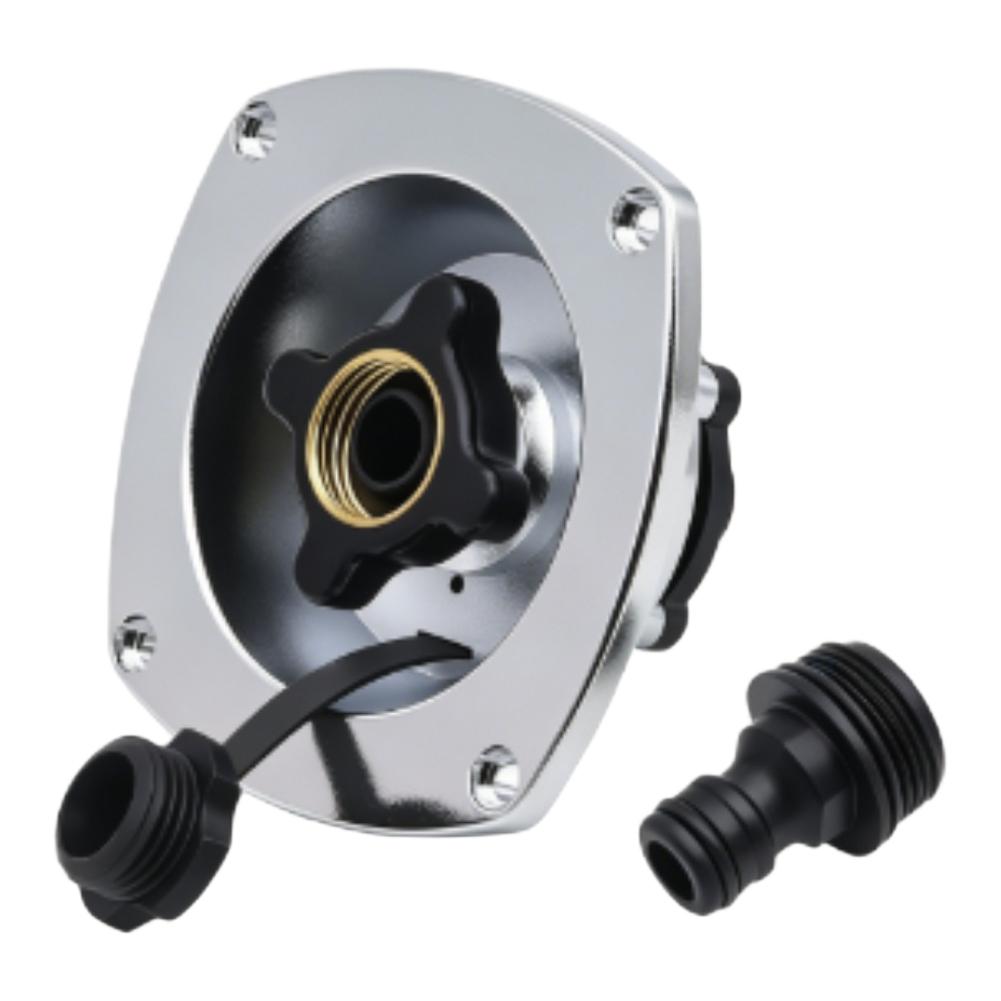 RV City Water Fill Inlet Water Fill Inlet Built In Check Valve For Boat Gravity Water Inlet Fill Dish Marine Caravans Accessorie