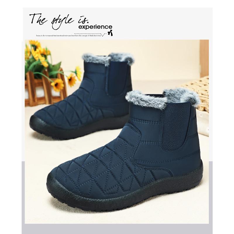 Cotton Shoes, Women's Fleece, Thickened Boots, High-top Soft-soled Snow Boots, Cold-proof and Warm Women's Boots, Comfortable Cotton Boots