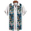 Summer Fashion 3d Print Short Sleeve Hawaiian Men's Shirts Summer Casual Tops Beach Party Vacation Shirts Outdoor Men's and Women's Shirt