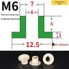 T-förmige Nylon-Dichtungsscheibe M3-M35 Gewinde Isolierabstandshalter
