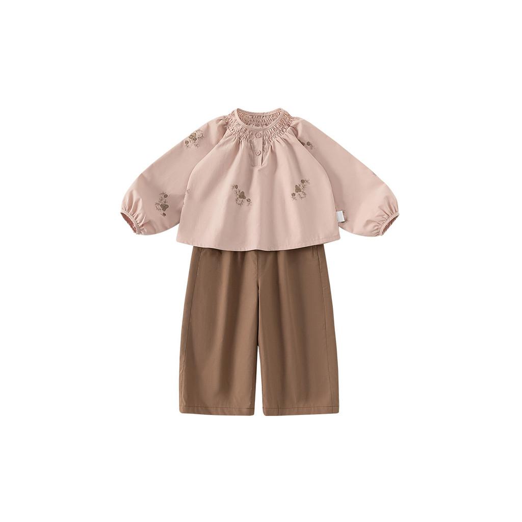 Und Kinder Frühling Herbst Langarm-Hosen-Set Mit Gesticktem Design