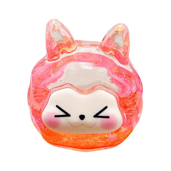 Cartoon Animal Quicksand Figurine Glitter Sequins Liquid Filled Animal Statue Sculpture Home Office Desktop Bookshelf Decoration Ornament Festival
