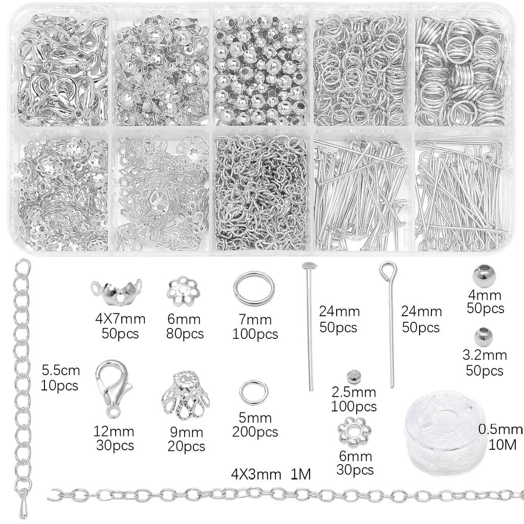 DIY Jewelry Accessories, Earrings, Ear Hooks, Bracelets, Necklaces, Handmade Bead Materials, Tool Sets