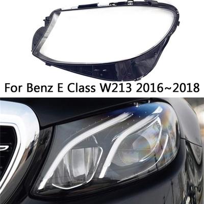 Für Mercedes Benz E-Klasse W213 2016 2017 2018 2019 2020 vorne Auto Scheinwerferabdeckung Linse Gehäuse Lampenabdeckung Lampenschirm Scheinwerfer Licht