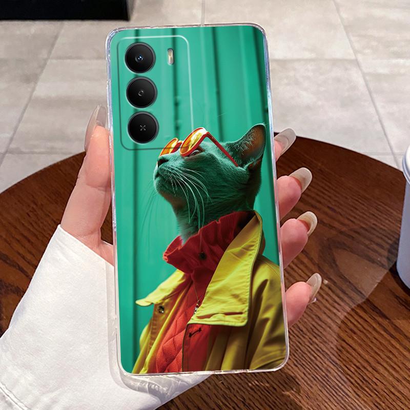 Casing For Realme C71 Case RMX5303 Silicone Aesthetic Cute Cat Cartoon Fashion Astronaut Transparent Cover C71 Realme Phone Case