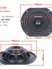 Fake Horn Bass Radiator: 4, 5, 6.5, 8-inch Passive Auxiliary Speaker Diaphragm