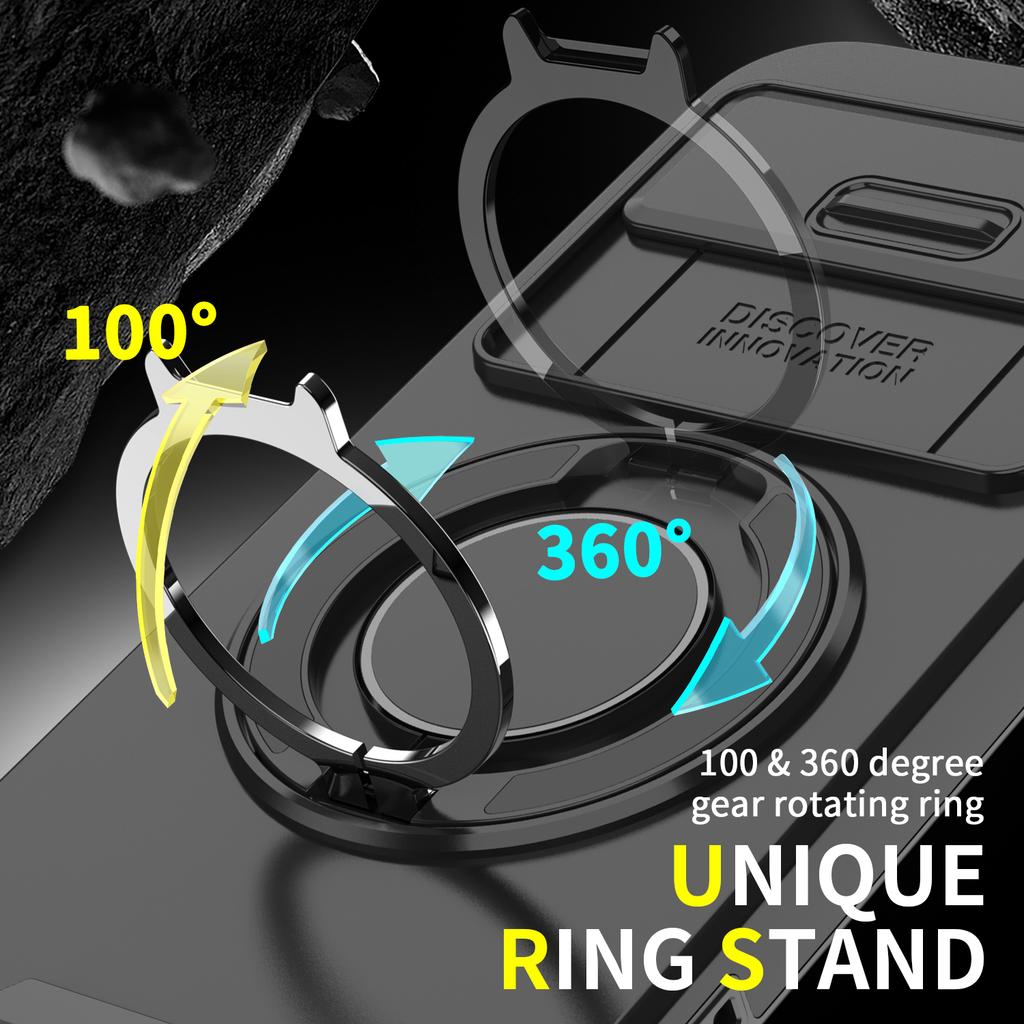 Case for Google Pixel 10 Pro XL 5G 9 9A 8A 8 7 Pixel10 Pixel9 Pixel8 Pixel9a Pixel 9 Pro XL Ring Holder Slide Lens Protect Cover