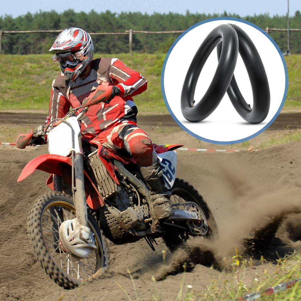 PaoWin Two Inner Thick with TR4 Motorcycle Suitable for and 3.50-18 Tubes, Wall, Heavy-Duty, Valve, 3.50/3.00-18 Tubes, 3.50-18 3.00-18