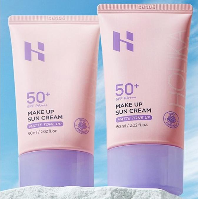 Holika Holika Makeup Sun Cream SPF50+ PA+++ 60ml – Oil Control & Moisture Types