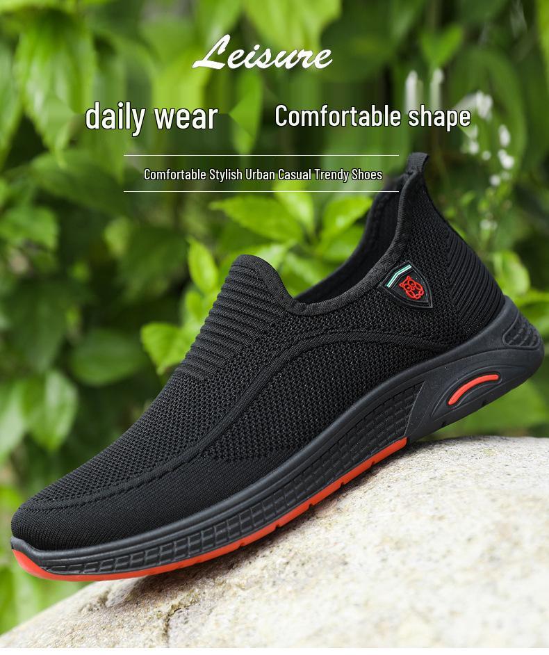 2024 Men's Lightweight Mesh Round Toe Casual Low-Top Sneakers - Comfortable, Stylish Sports Shoes