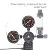 Corrosion Resistant Aluminum CO2 Double Pressure Monitor System For Aquarium Plant