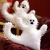Ghost Plush Pillow Stuffed Toy Cushion Soft Halloween Scene Decor 45cm White
