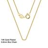 Effie Queen 925 Silver Basic Chain Necklace Woman Neck Chain 45cm 1mm Cable Chain Necklaces 18K Gold  Jewelry Wholesale SC06-18K
