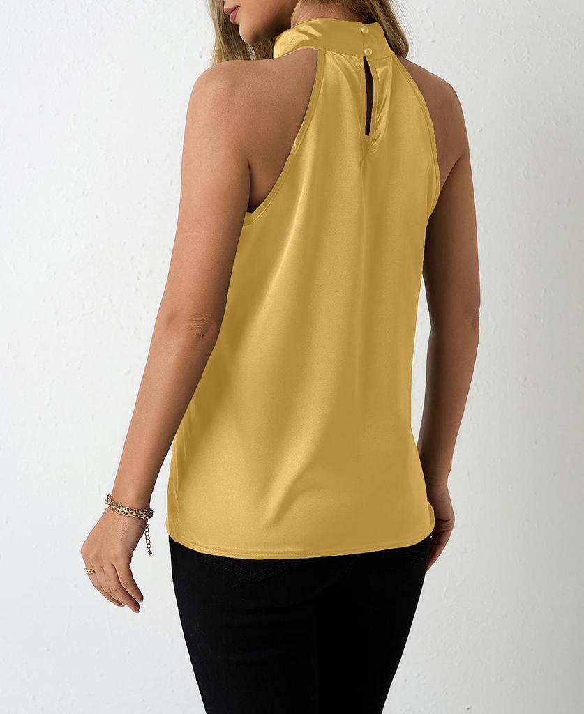 New European & American Satin V-Neck Camisole for Women - Spring/Summer Collection