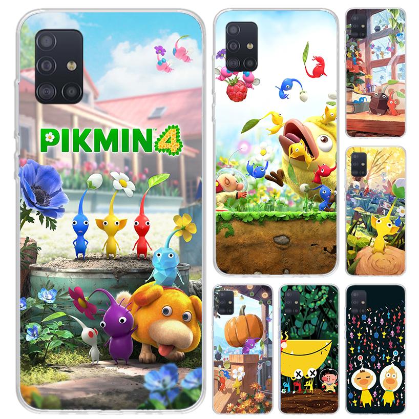 Game P-PikminS 4 Phone Case for Samsung Galaxy A52 A32 A22 A12 A02S A50S A30S A10S Note 20 Ultra 10 Plus S10 A31 A20 A71 A72 Gal