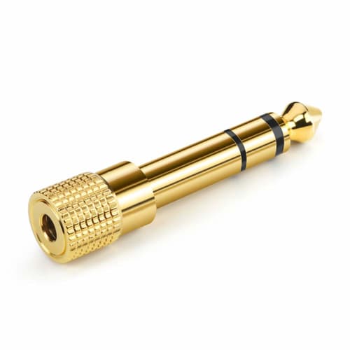 Ancable 6.35mm to 3.5mm Stereo Mini Plug Adapter, Female to Male, for Headphones, Amplifiers, Digital Pianos, Earphones, and More