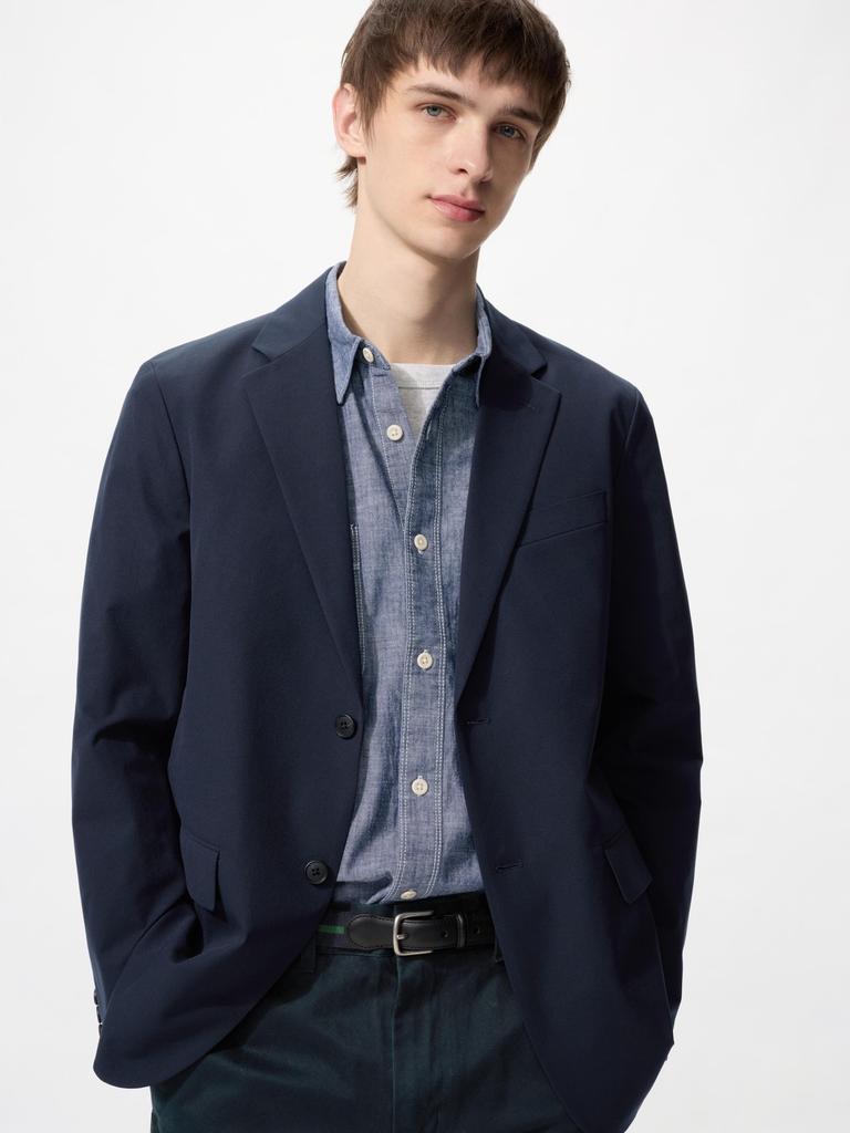 Uniqlo Japan Impressive Jacket 2 Way Stretch  Cotton Like  Standard Sleeve Length  Can Be Set Up