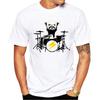 TEEHUB Vintage 3D Cat Play Guitar Men T-Shirt Fashion Streetwear Short Sleeve T Shirts Hipster Music Tee Cool Tops