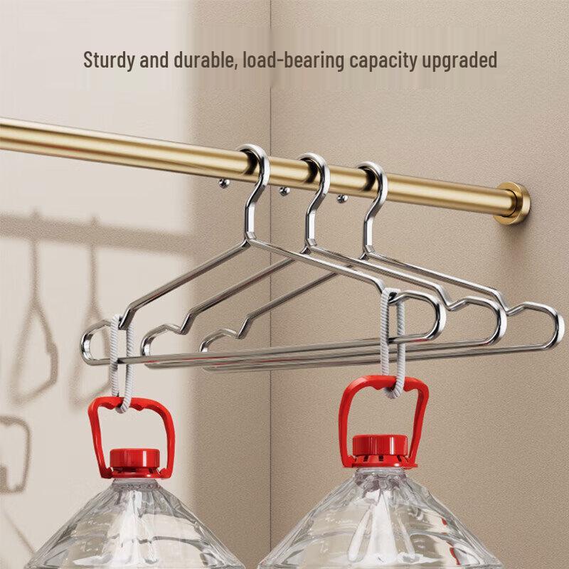 Stainless Steel Non-Slip Clothes Hangers with Grooves