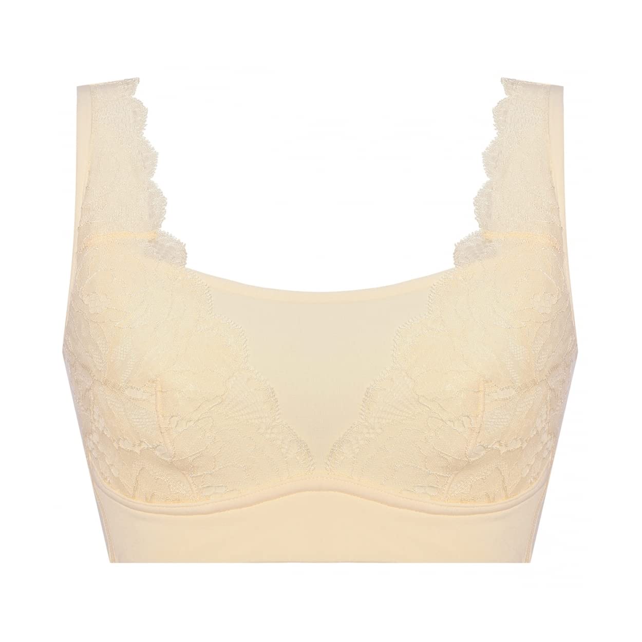 

Triumph Lacy 5230 Half Top Night Size L Bra, White, (00OP)