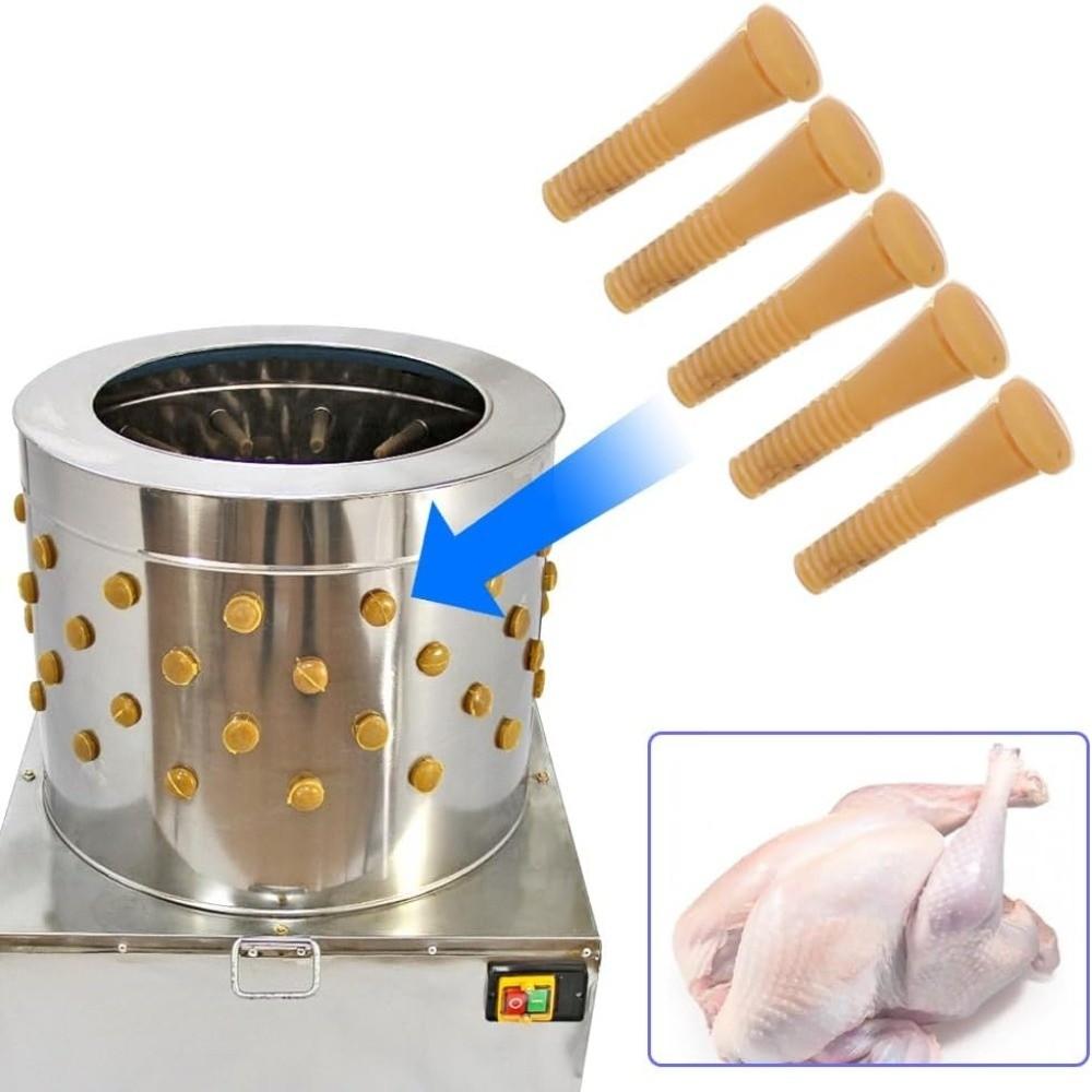 50Pcs Large Elasticity Chicken Plucker Fingers Soft Texture Feather Picking Fingers  Geese