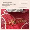 Red Coil Entrance Floor Mat - Cuttable, Dirt-Resistant Carpet for Hallways and Celebrations