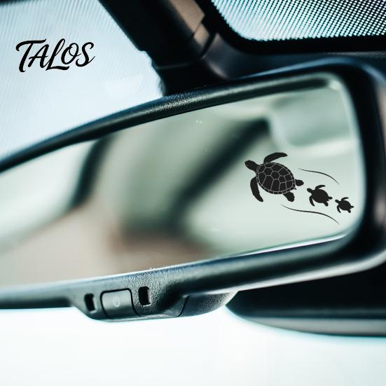 Pegatina para Coche, PVC Impermeable Autoadhesiva Sin Rastro Calcomanía para Automóvil, Pegatina Realista con Patrón de Tortuga Marina para Tapas de Tanque de Combustible Ventanas Equipaje Patinetas