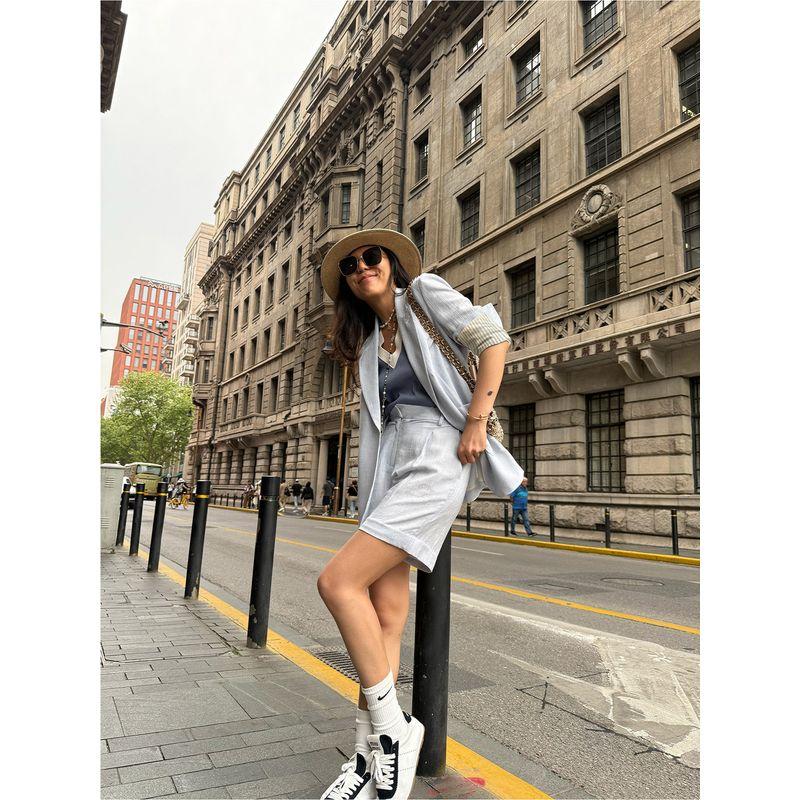 Blacknini (Two Colors) "Crushed Ice" Island Three Acetate Cotton Linen Old Money Suit Outwear/Vest Shorts