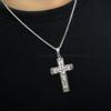 Bărbați Femei Oțel Inoxidabil Bicolor Colier Cruce Strat Dublu Pandantive Clasice Talisman Religios Impermeabil Hip Hop