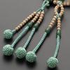 Buddhist Altar Shop Takita Shoten Prayer Beads Nichiren Sect Formal Prayer Beads Starry Moon Bodhi Tree Indian Jade 8 Inch Silk Flower Bonten Tassel