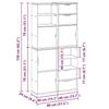 VidaXL Armoires latérales 4 pcs ODDA 40x24x79 cm bois massif pin, armoire, buffet, meuble de rangement de cuisine, meuble de 3365348