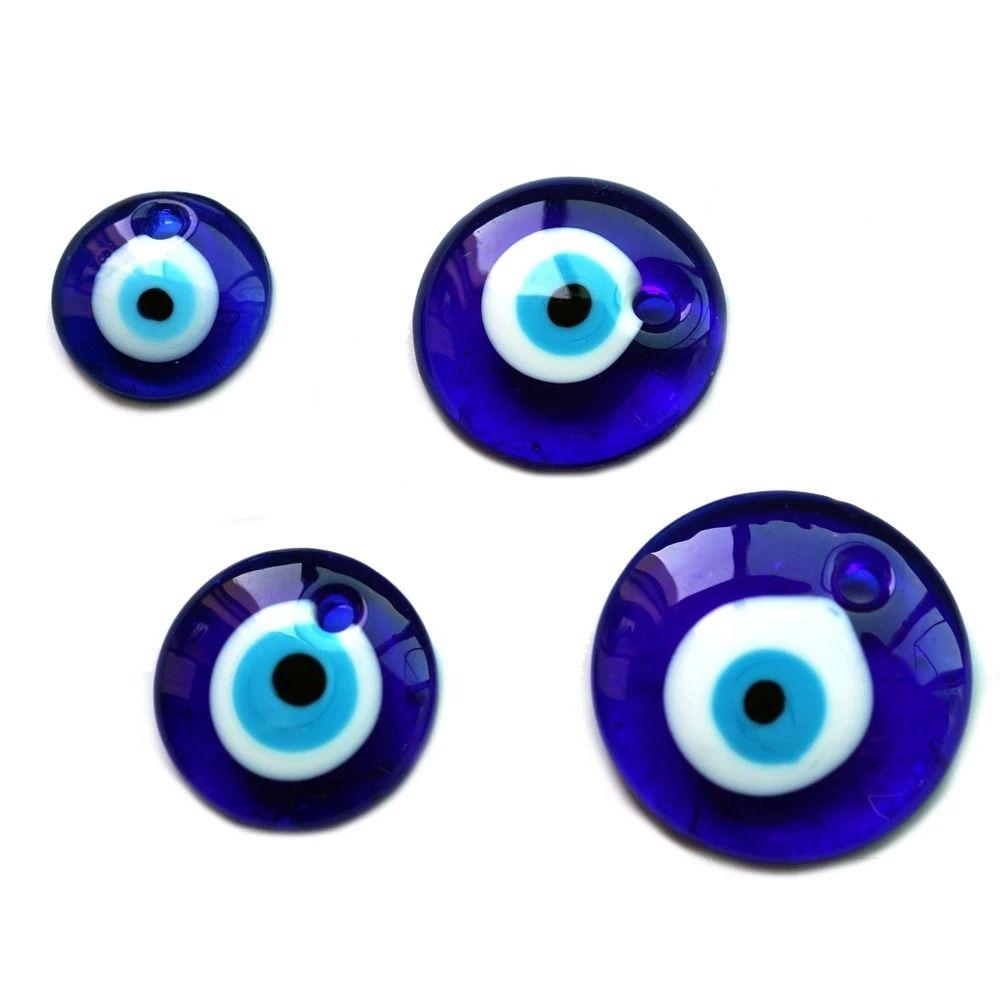Classic Evil Eye Charms Beads 25/30/40/60MM Lucky Blue Eye Blue Eye Pendant  Jewelry Gift