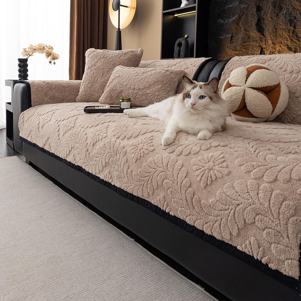 Jacquard Sofa Seat Cover High Quality Anti-Slip Padded Plush Sofa Cushion For Living Room Protector Couch Cover For Sofa