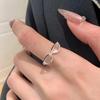 Women's Creative Personality Adjustable Glasses Ring - Niche Design, Versatile, Stackable, Open Style Index Finger Ring