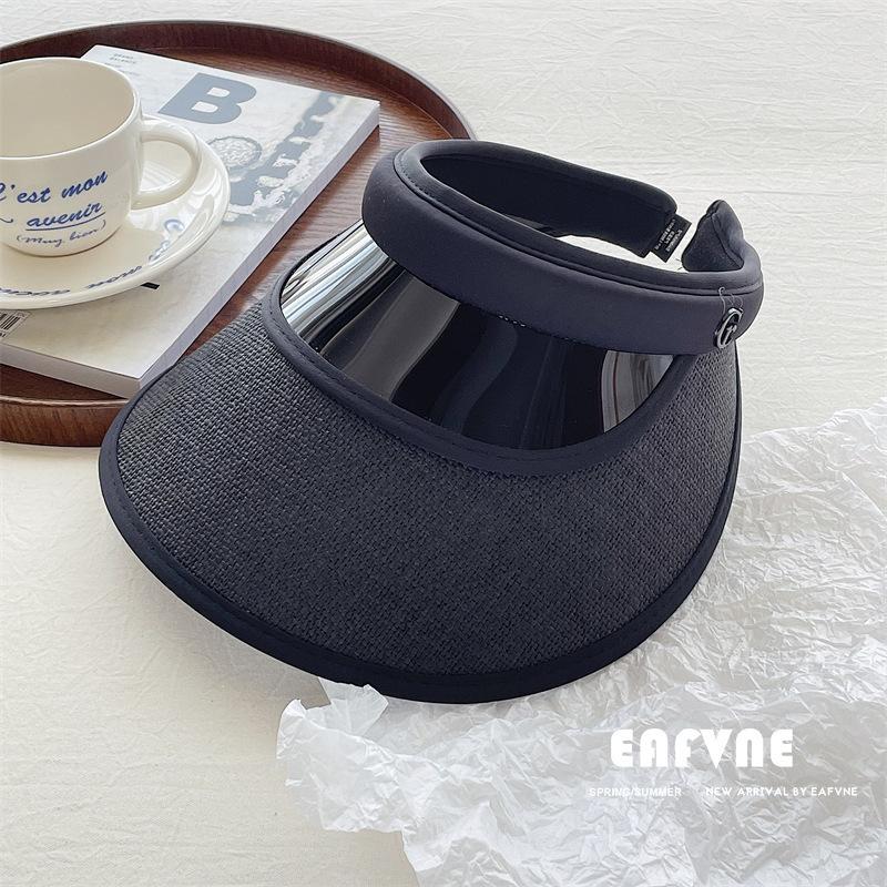 Outdoor Sun Protection Hat Sun Hat Summer Sky Straw Hat Anti-uv Headband Sun Hat Cycling Empty Top Hat for Women