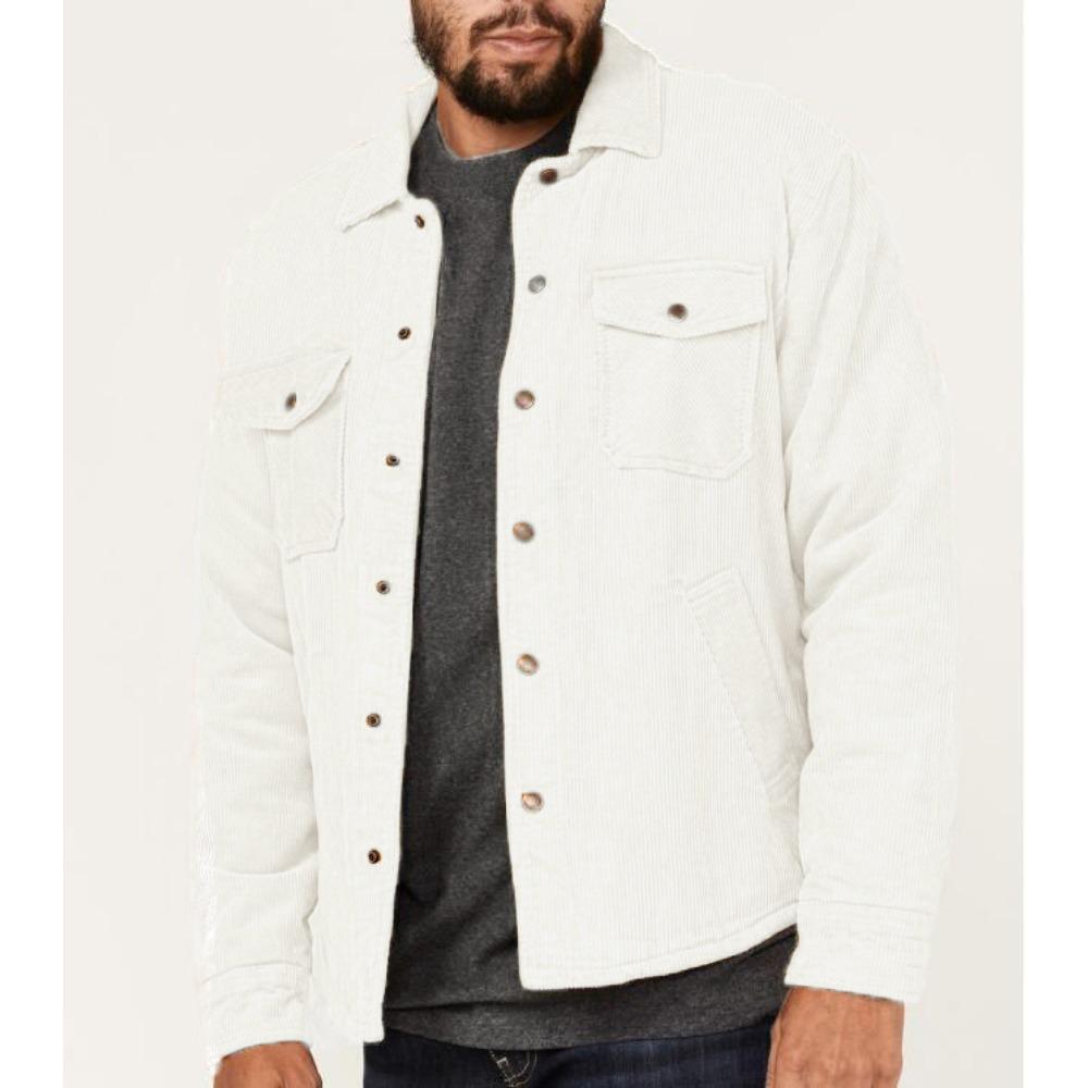 

2025 весна и осень новая куртка однотонное пальто мужское однотонное однобортное многокарманное пальто XXL