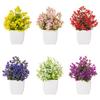 Home Decor Fake Potted Plants Table Centerpieces Colorful Artificial Flowers For Home Versatile Interior Decor